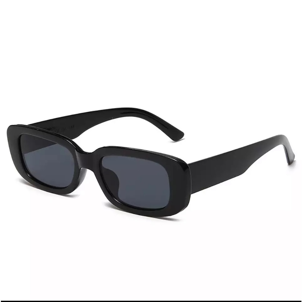 New Black On Black Unisex Vintage Fashion Lightweight PC Anti-Glare Sunglasses - Picture 13 of 14